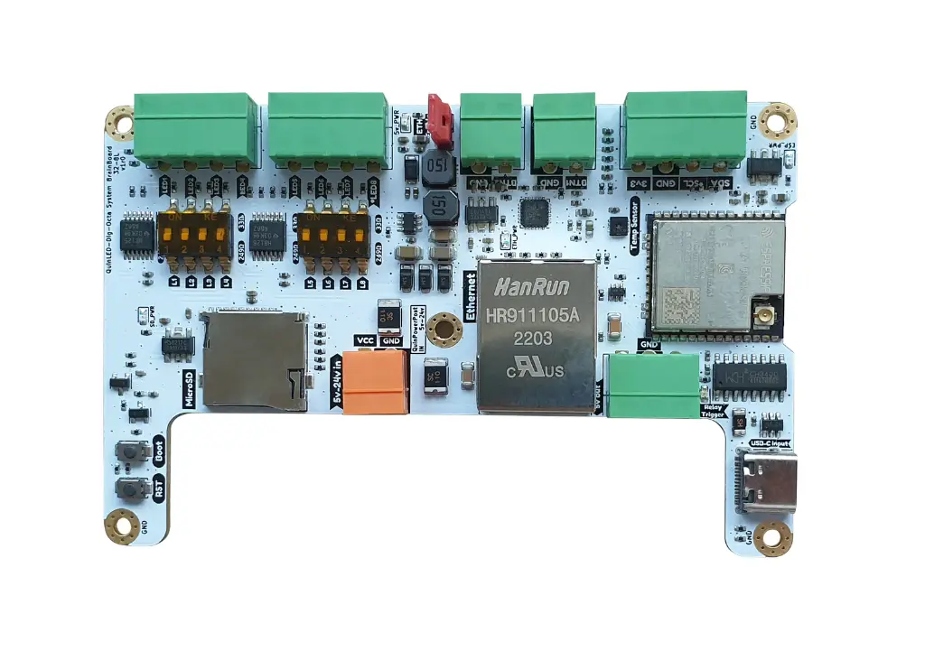QuinLED Dig-Octa Brainboard 32-8L