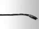 Self-Closing Braided Split Loom - BLACK - 10mm