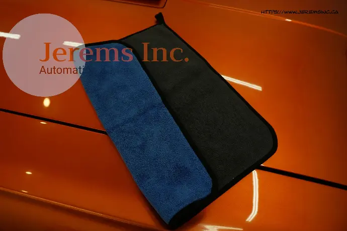 16"x16" Thick 800 GSM Micro Fiber Luxury Buffing / Drying Towel 80/20 - Blue/Gray
