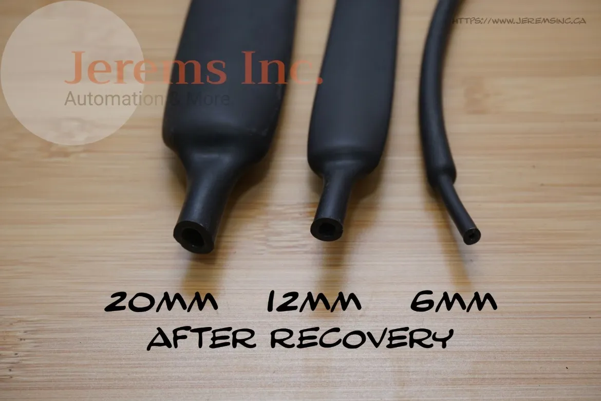 4:1 Adhesive Lined Heat Shrink - BLACK - 12mm