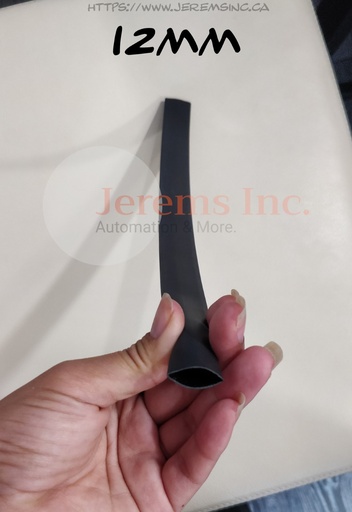 [4:1 Adhesive Lined (Dual Wall) Heat Shrink - BLACK - 12mm] 4:1 Adhesive Lined (Dual Wall) Heat Shrink - BLACK - 12mm