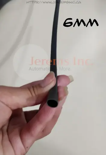 [4:1 Adhesive Lined (Dual Wall) Heat Shrink - BLACK - 6mm] 4:1 Adhesive Lined (Dual Wall) Heat Shrink - BLACK - 6mm