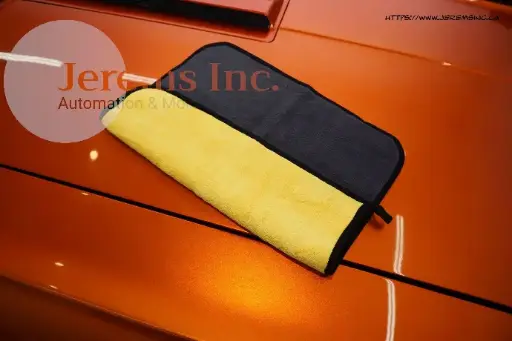 16x16 Thick 800 GSM Micro Fiber Luxury Buffing / Drying Towel 80/20 - Yellow/Gray